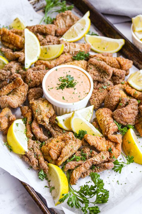 Catfish Nuggets Recipes, Cajun Remoulade Sauce, Fish Fry Party, Fried Catfish Nuggets, Catfish Nuggets, Cajun Remoulade, Southern Fried Catfish, Catfish Recipes, Remoulade Sauce