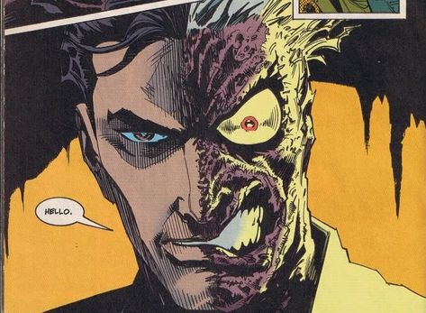 Two Face Batman Art, Two Face Harvey Dent, Harvey Dent Comic, Harvey Dent Two Face, Gotham Rogues, Two Face Batman, Batman Rogues, Batman Villains, Rogues Gallery