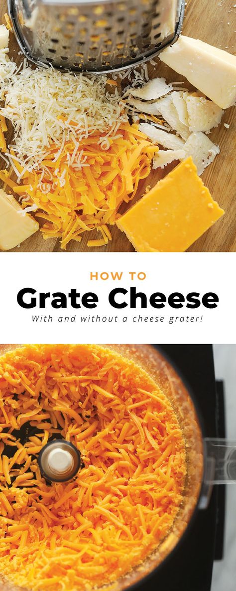 id you know there is more than one way to grate cheese? That's right! Whether you have a box grater at home or find yourself in need of grated cheese and no grater, we've got you covered on how to grate cheese without a cheese grater! Shredded Cheese Recipes, Grating Cheese, Chedder Cheese, Sweet Chili Sauce Recipe, Cheese Shredder, Classic Mac And Cheese, Crockpot Mac And Cheese, Diy Cheese, Block Of Cheese