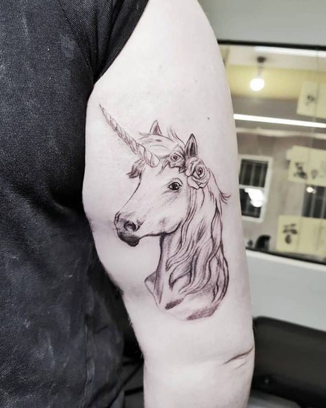 Dainty Unicorn Tattoo, The Last Unicorn Tattoo Ideas, Alicorn Tattoo, Mlp Tattoo Ideas, Unicorn Tattoos For Women, The Last Unicorn Tattoo, Last Unicorn Tattoo, Mlp Tattoo, Unicorn Tattoo Ideas