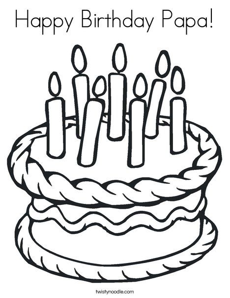 Happy Birthday Papa Coloring Page - Twisty Noodle Dr Seuss Coloring Pages, Happy Birthday Grandpa, Happy Birthday Papa, Birthday Grandma, Dr Seuss Activities, Dr Seuss Crafts, Cupcake Coloring Pages, Happy Birthday Coloring Pages, Happy Birthday Grandma