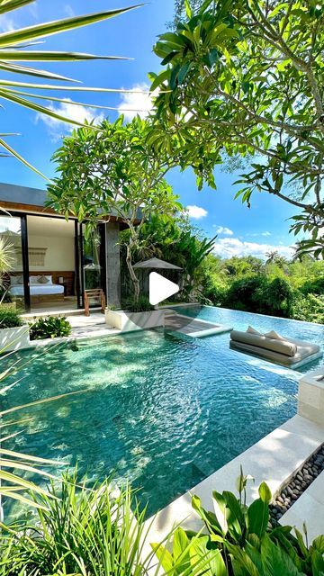 BALI VILLA DESIGN & CONSTRUCTION on Instagram: "The villa of your dreams is waiting for you 🌴 3 bedrooms, jungle view, infinity pool and all amenities that you can wish for, just steps away from famous Ubud!⠀⁣ ⁣ As soon as you step into the magnificent @villa.wk delight in your private swimming pool and take in the breeze coming from the magnificent lush greenery across from the villa.⁣ ⁣ #staycationbali #airbnbbali #balivilla #balivillas #balivillarental #villabali #balidecor #architectureanddesign #architecturedose #bali #ubud #balidesign #balilife #balidestination #tropicalvilla #tropicalvibes #balitravel ⁣ ⁣ ⁣ ⠀⠀⠀⠀⠀⠀⠀⠀⠀⠀⠀⠀⠀⠀⁣ ⁣ ⠀⠀⠀⠀⠀⠀⠀⠀⠀⠀⁣ #bali #privatevillabali #ubudvilla #villabali #ubud #baliholiday #balivilla #balivillarental #balivacation #villaubud ⠀" Villa Bali Design, Bali Villa Design, Infinity Pool Design, Bali Tropical Villa, Bali Villas With Pool, Jungle View, The Cali Villas Bali, Ubud Villas, Private Villa Bali