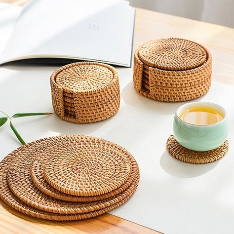 Get The Look, Nancy Meyers Edition | Something's Gotta Give Dining Room - Lauren Nelson Bamboo Tea, Classic Table, Table Coasters, Cup Mat, Eco Friendly Design, Handmade Table, Tea Accessories, Placemat Sets, Tea Ceremony