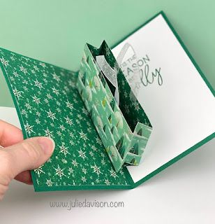 VIDEO: Pop-Up Gift Bag Card Tutorial + Small Gift Bag Template + 4 "From the North Pole" Paper Pumpkin Alternative Projects ~ www.juliedavison.com #stampinup #paperpumpkin Paper Pumpkin From The North Pole, Gift Bag Pop Up Card, Mini Paper Pumpkin Box Ideas, Stampin Up Mini Paper Pumpkin Box Ideas, Stampin Up Gift Card Holder Christmas, The Gift Of Fall Paper Pumpkin Alternatives, Gift Bag Templates, Wallet Gift Card, Gift Card Holder Diy