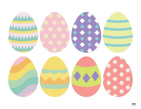 Choose from 129 pages of easter egg templates for crafts, decorations, coloring fun, and more. Various template sizes. All FREE! Print from home! Easter Eggs Printable Free, Easter Egg Cutouts, Easter Egg Designs Patterns, Easter Egg Templates Free Printables, Printable Easter Eggs, Simple Easter Egg Designs, Easter Egg Patterns, Free Printable Christmas Worksheets, Seniors Activities