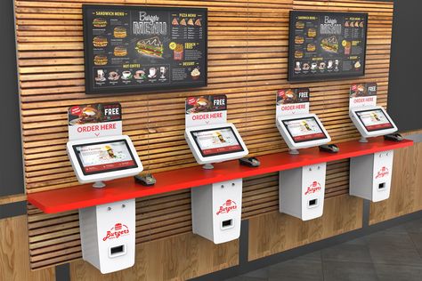 Quick Service Restaurant Design, User Journey, Digital Kiosk, Quick Service Restaurant, Kiosk Design, American Diner, Driving Force, Restaurant Interior Design, Ice Cream Shop