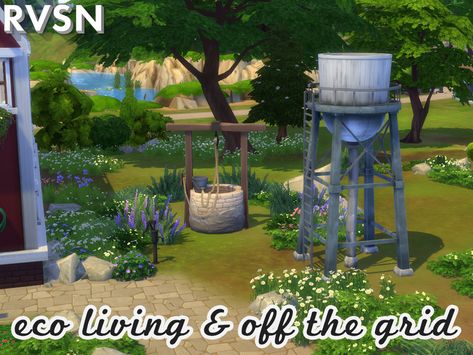 This set focuses on water and power production for regular and off the grid lots. All items are base game compatible but some of the interactions are pack-dependent. Found in TSR Category 'Sims 4... Chic Kids, Sims 4 Mm Cc, Eco Lifestyle, Casas The Sims 4, Square Sink, Sims 4 Mm, Sims 4 Downloads, Succulents Decor, Stone Sink