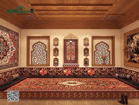 Islamic Interior, Arabic Interior Design, Islamic Interior Design, Arabic Decor, Moroccan Living Room, Temple Design For Home, Classic House Design, Moroccan Interiors, Minimal House Design