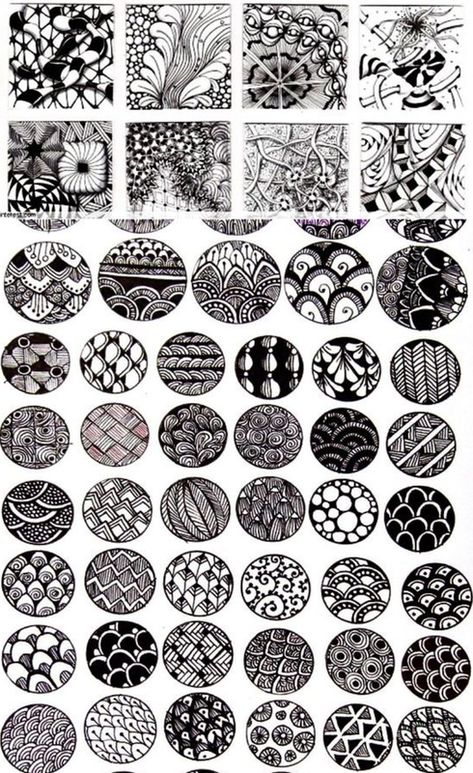 Zentangle Patterns - STUDIO IN ART Circle Doodle Art, Zentangle Circles, Circular Zentangle Patterns, Round Zentangle Patterns, Zentangle Circle Patterns, Circle Zentangle Patterns, Zendoodle Art Zen Tangles, Zentangle Circles Ideas, Circle Zentangle Patterns Ideas