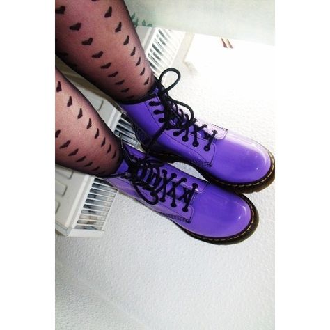 Purple Doc Martens, Galaxy Converse, Galaxy Vans, Wearing Purple, Stephanie Brown, Tokyo Street Fashion, Amity Blight, Dr Martens Boots, Purple Shoes