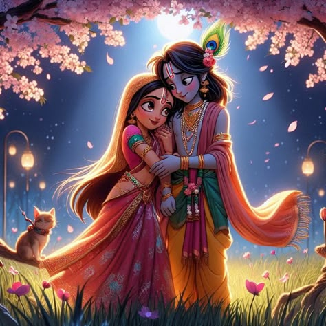 Krishna And Radha, Baby Radha Krishna Images, Unique Radha Krishna Images, Hanuman Ji Wallpapers, Buddha Art Drawing, Little Krishna, Android Wallpaper Art, Easy Love Drawings, Pencil Drawings Of Animals