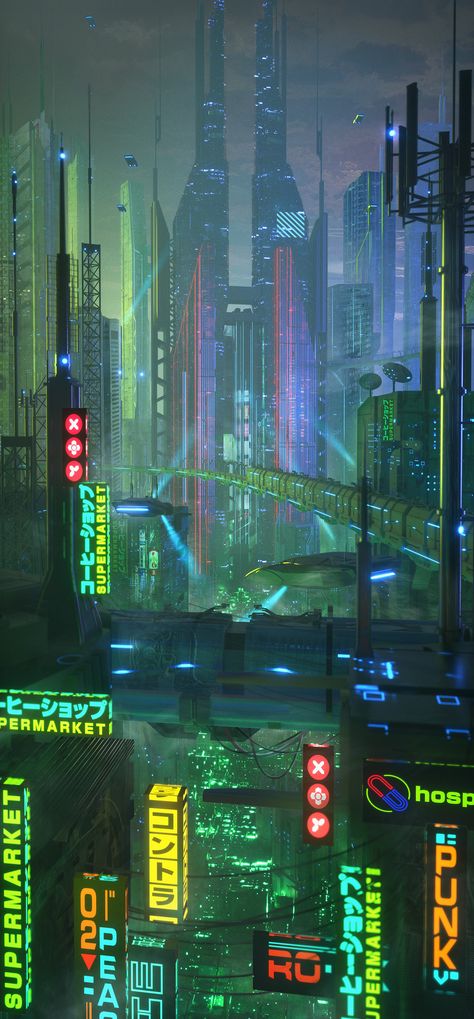 Cyberpunk Art Futuristic Architecture, History Doodles, Cyberpunk Architecture, Kota Masa Depan, Games Tattoo, Futuristic Gadgets, Cyberpunk Cityscape, Ville Cyberpunk, Cyberpunk Rpg