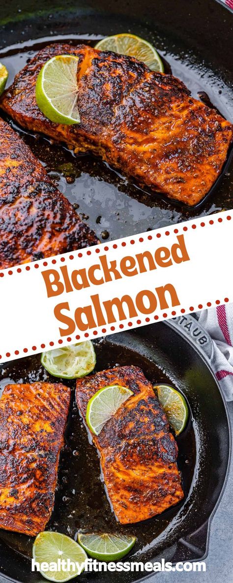 Salmon Recipes For People Who Dont Like Salmon, Healthy Ways To Cook Salmon, Smoked Paprika Salmon, Salmon Alexander Recipe, Easy Blackened Salmon, Blackened Salmon Baked In Oven, Quick Healthy Salmon Recipes, Salmon Quick And Easy, Salmon Without Skin Recipes