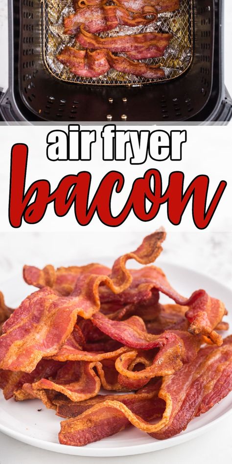 Air Fryer Bacon Bacon In Toaster Oven Air Fryer, How Long To Cook Bacon In Air Fryer, Cooking Bacon In The Air Fryer, Cook Bacon In The Air Fryer, Air Fry Bacon Time, How To Cook Bacon In Air Fryer, Bacon In Air Fryer How To Cook, Bacon In Toaster Oven, Air Fryer Bacon Crispy