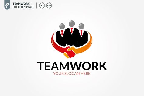 Logo For Teamwork, Sporty Team-colored T-shirt With Team Logo, Sporty T-shirt With Team Logo For Team Events, Teamwork Typography, Teamwork Hands Together, Fs Logo, Teamwork Logo, Geometric Logo Design, Job Fair