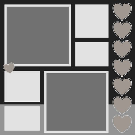 Scrapbook Designs Layout Templates, Birthday Layout Design, Scrapbooking Templates, Photo Layout Ideas, Birthday Layout, Scrapbook Templates Printable, Digital Scrapbook Template, Digital Scrapbook, White Scrapbook