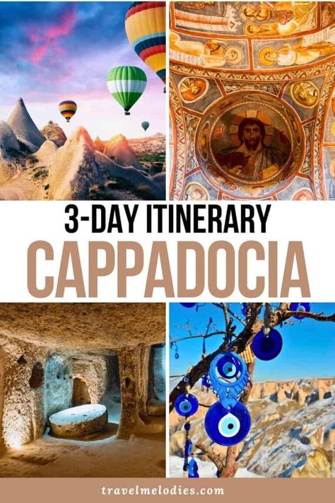 cappadocia turkey | cappadocia | cappadocia balloon | cappadocia itinerary | cappadocia turkey itinerary | 3 days in cappadocia | cappadocia 3 days | cappadocia travel | cappadocia travel guide | kapadokya | cappadocia turkiye | türkiye cappadocia | #cappadociaturkey #cappadociaturkiye #cappadocia #kapadokya #cappadociatravel #cappadociaitinerary #cappadocia3days #travelmelodies Cappadocia Things To Do, Kappadokia Cappadocia Turkey, Capadocia Turkey Photography, Capadocia Turkey, Cappadocia Itinerary, Cappadocia Flying Dress, Cappadocia Restaurants, Cappadocia Turkey Hotels, Balloon Cappadocia