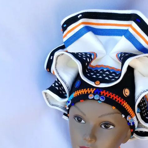 Xhosa Doek, Xhosa Traditional Wedding Dresses, Ndebele Traditional Attire, Xhosa Traditional Dresses, Xhosa Traditional Attire, African Head Scarf, African Head Dress, African Gowns, Xhosa Attire