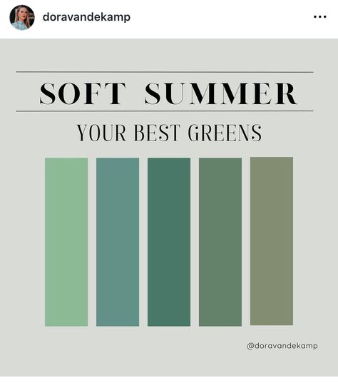 Summer Color Combos, Color Analysis Summer, Soft Summer Palette, Soft Summer Color Palette, Wardrobe Architect, Soft Summer Colors, Summer Color Palette, Seasonal Color Analysis, Colors For Skin Tone