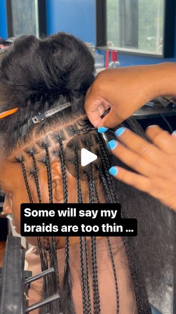 Mini Feed In Braids, Small Individual Braids For Black Women, Cornrow Bangs, Boneless Braids, Small Braids In Hair, Individual Braids For Black Women, Half Cornrows Half Knotless Braids, Braids For Black Women Protective Styles, Small Braids For Black Women