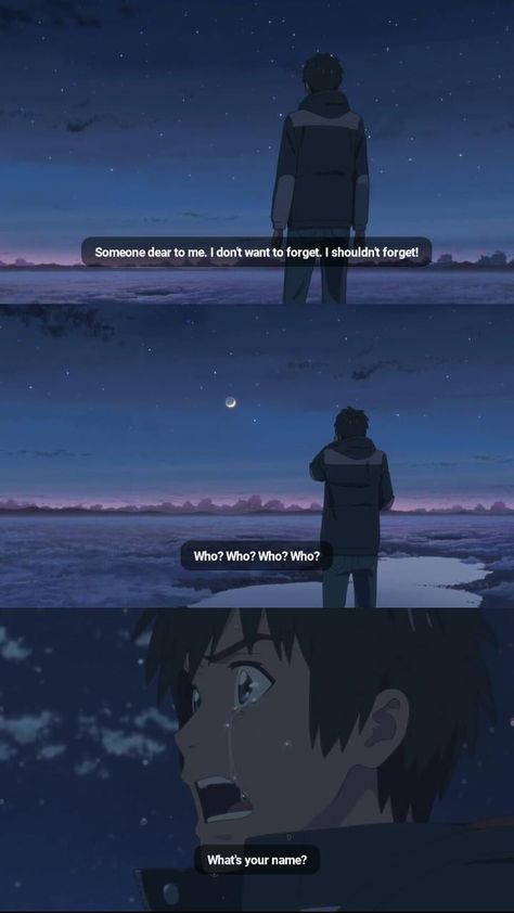 Your Name Anime Quotes, Your Name Quotes, Your Name Movie, Bday Quotes, Famous Dialogues, What's Your Name, Unforgettable Quotes, Lovely Anime, Mandala Book