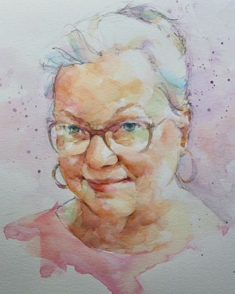 Pam Wenger on Instagram: "Quick sketch of my friend, Kim. #watercolor #watercolorpainting #watercolorportrait #portraitpainting" Pam Wenger, Women Portraits, Quick Sketch, Watercolor Portraits, Diy Art Painting, Female Portrait, Portrait Painting, Diy Art, My Friend