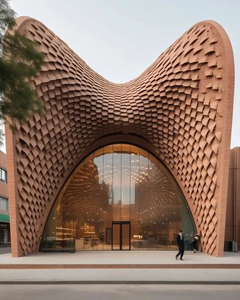 New Classic Facade, Organic Architecture Design, Arch Building, Iranian Architecture, Parametric Architecture, Brick Architecture, Architecture Building Design, Museum Architecture, Organic Architecture