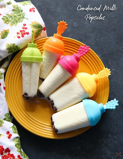 Condensed milk popsicles recipe Condensed Milk Popsicles, Popcicles Recipes, Popsicle Recipe For Kids, Creamy Popsicles, Milk Popsicles, Popsicles Recipes, Homemade Condensed Milk, Popsicles Recipe, Ice Cream Business