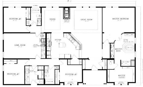 40x60 Barndominium, Building Barndominium, Pole Barn House, Metal House Plans, Casa Cook, Metal Building Home, Barndominium Plans, Pole Barn House Plans, Barndominium Floor Plans