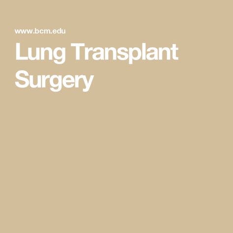 Lung Transplant Surgery Nurse Anesthesia, Orthotics And Prosthetics, Genetic Counseling, College Of Medicine, Lung Transplant, Surgical Procedures, Biomedical Science, Academic Calendar, Financial Aid