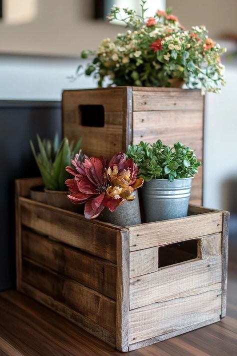 "Elevate your storage game with the charm of DIY Upcycled Wooden Crates! 🛠️📦 A great way to add character and practicality to your space. 🌿✨ #RusticStorage #DIYDecor #UpcycledCrafts" Wooden Crates Crafts, Upcycled Wooden Crates, Crate Crafts, Vintage Milk Bottles, Crate Ideas, Rustic Storage, Upcycled Crafts, Wooden Crates, Milk Bottle