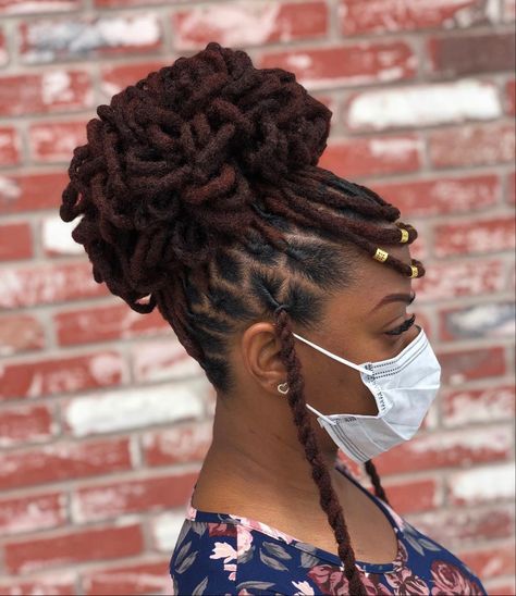 Dreadlocks Mohawk, Bridal Locs, Temporary Dreadlocks, Dreadlock Wedding Hairstyles, Locs Retwist, Loc Updos, Locs Ideas, Loc Goddess, Dreadlocks Styles