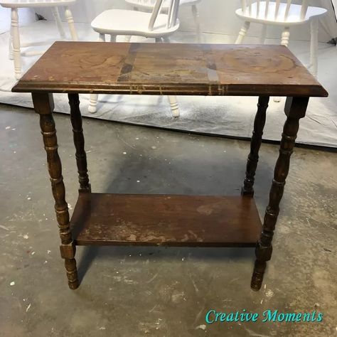 Antique Table Rebuild & Paint | Hometalk Dinosaur Toothbrush Holder, Diy Toothbrush Holder, Rustic Jewelry Organizer, Mason Jar Dispenser, Milk Paint Colors, End Table Makeover, Pottery Barn Christmas, Refinish Furniture, Old Table