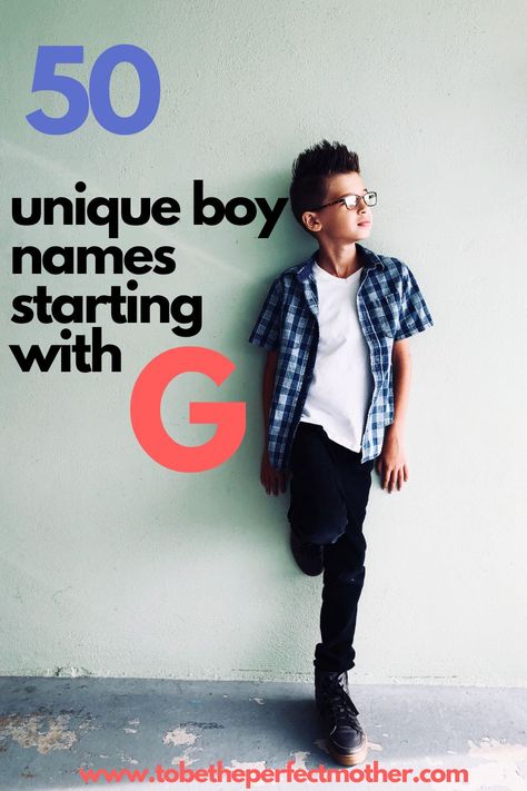 Are you searching for unusual baby boy names for your little boy? Do you want that unique boy name starts with letter G for some reason? Here is a list of 50 unique boy names start with G with meaning and origin. G Baby Names, G Names For Boys, Boy Biblical Names, Hebrew Boy Names, Hindu Baby Boy Names, Baby Name Letters, Nick Names For Boys