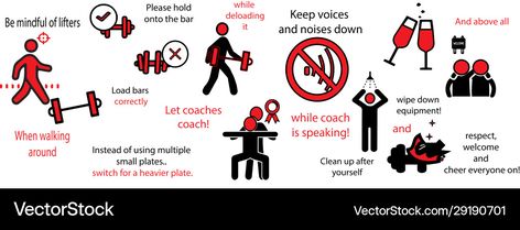 Gym Etiquette Signage, Gym Rules, Gym Etiquette, In The Gym, The Gym, Png Images, Gym, Quick Saves