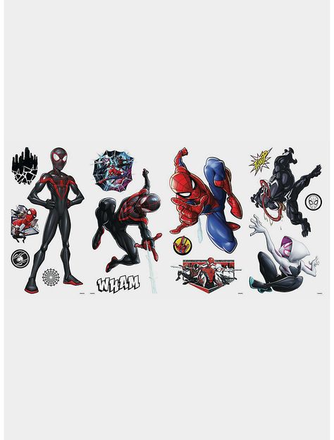 Marvel Spider-Man Miles Morales Peel And Stick Wall Decals Spiderman Wall Decals, Spiderman Bedroom, Peel And Stick Decals, Affordable Wall Decor, Peel And Stick Wall Decals, Spider Man Miles, Spider Man Miles Morales, Young Avengers, Camping Activities