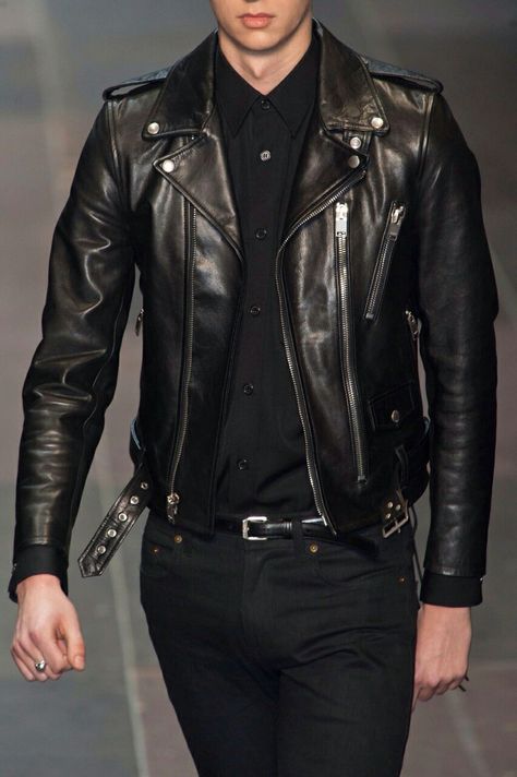 Winter Leather Jackets, Biker Jacket Men, Leather Jacket Style, Leather Jacket Outfits, Men's Leather Jacket, Biker Leather, Vintage Leather Jacket, Moda Vintage, Biker Style