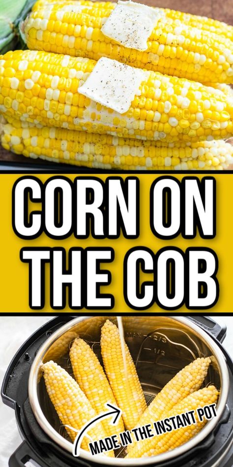 This Instant Pot Corn on the Cob recipe is so simple and literally takes just minutes to make. And the best part? It's only 2 ingredients! #instantpotrecipes #cornonthecob Instant Pot Corn, Seasoned Corn, Best Pressure Cooker, How To Cook Corn, Easy Pasta Salad Recipe, Using A Pressure Cooker, Easy Pasta Salad, Electric Pressure Cooker, Corn On The Cob