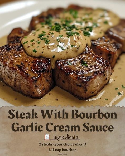 Ghostly Bourbon Garlic Cream Sauce, Sauce For Fillet Steak, Steak With Ghostly Bourbon Garlic Cream Sauce, Haunted Bourbon Garlic Cream Sauce, Bourbon Garlic Cream Sauce, Truff Sauce Recipes, Keto Steak Sauce, Steak With Garlic Cream Sauce, Steak With Bourbon Garlic Cream Sauce