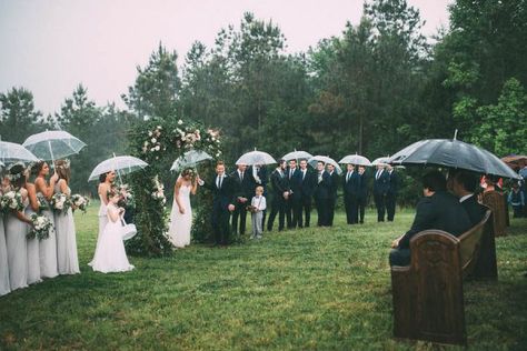 This Rainy Wedding Day at Castleton Farms is Too Pretty for Words | Junebug Weddings Outdoor Wedding Pictures, Rainy Wedding Day, Rainy Day Wedding, Rainy Wedding, Sage Green Wedding, Wedding Photo Inspiration, Day Wedding, Junebug Weddings, Blush Wedding