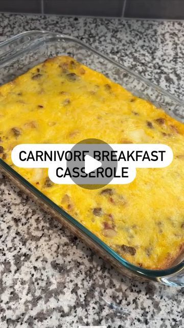 Jennifer | Carnivore Diet on Instagram: "Carnivore breakfast casserole recipe!  Save this for later 😊  I used sausage and bacon, but you can use any meat you want!  Sometimes I add chopped onions too 🤫   #carnivore #carnivorediet #weightloss #keto #ketodiet #meatheals" Keto Breakfast With Sausage, Breakfast Meal Prep Casserole, Carnivore Diet Breakfast Casserole, Carnivore Diet During Pregnancy, Carnivore Egg Bake, Carnivore Sausage Recipes, Carnivore Breakfast Recipes, Air Fryer Carnivore Recipes, Carnivore Breakfast Casserole