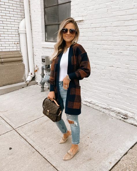 Plaid Cardigan Outfit, Cardigan Outfit, Plaid Cardigan, Almost Ready, Trending Fashion Outfits, Cardigan Outfits, Fall Winter Outfits, Fashion Fashion, Autumn Winter Fashion