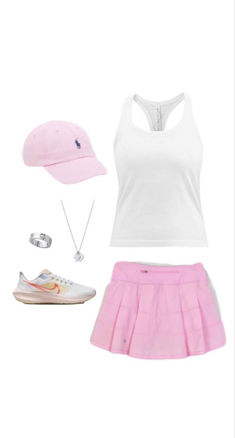 Golf Outfits Women Summer, Summer Outfits Athletic, Cute Tennis Outfit, Running Fits, Lulu Fits, Golf Fits, Tennis Fits, Cute Golf Outfit, Lulu Outfits