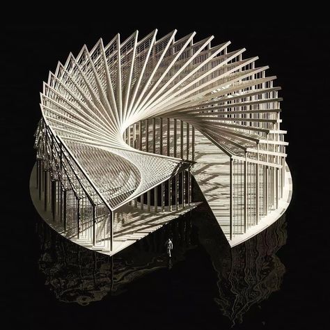 Kinetic Architecture, Abstract Painting Diy, Shell Structure, Retail Store Interior Design, Concept Models Architecture, Perspective Drawing Architecture, Architecture Portfolio Design, Conceptual Architecture, Architecture Concept Diagram