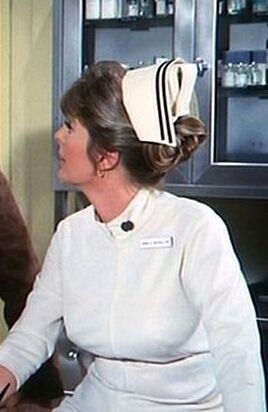 Nurse Dress Uniform, Julie London, 1970s Tv Shows, Narrative Photography, Vintage Nurse, Women's Uniforms, Nursing Cap, Nurse Uniform, Nursing Dress