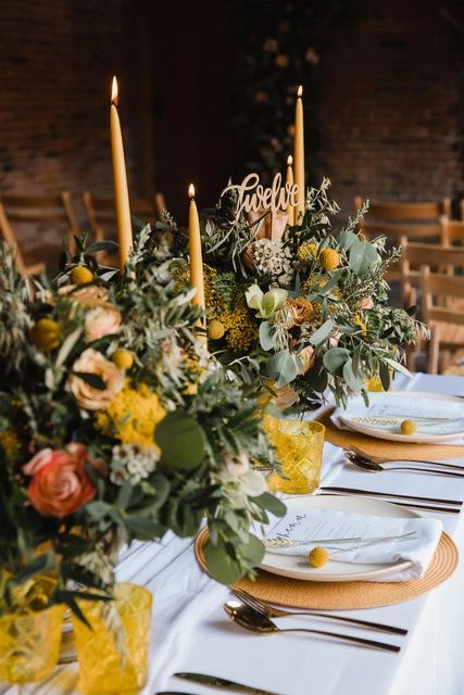 Mustard Wedding Theme, Mustard Wedding Colors, Colour Scheme Wedding, Mustard Color Scheme, Mustard Yellow Wedding, Sage Color Palette, Mustard Wedding, Avant Garden, King Photography