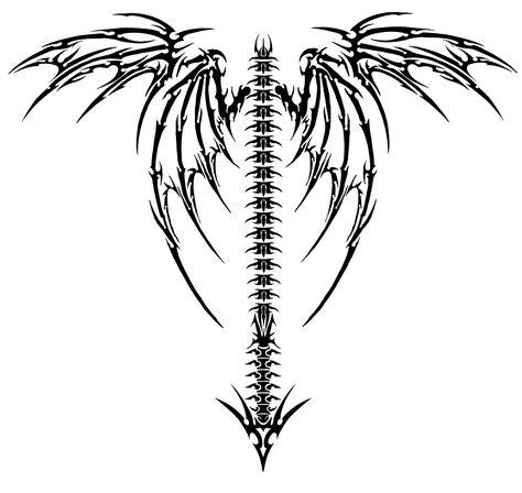 Black Out Neck Tattoo, Wing Tattoo Designs, Bone Tattoos, Muster Tattoos, Wing Tattoo, Tattoo Style Drawings, Celtic Tattoos, 다크 판타지, Spine Tattoos