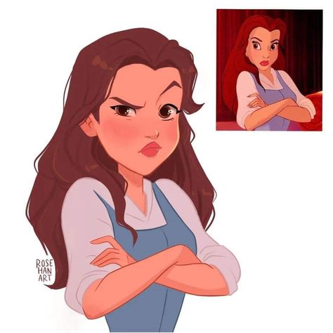 Belle Drawing, Dreamworks Characters, Different Expressions, Mulan Disney, Abstract Face Art, Female Character Concept, Concept Art Character, People Illustration, Anime Drawings Tutorials