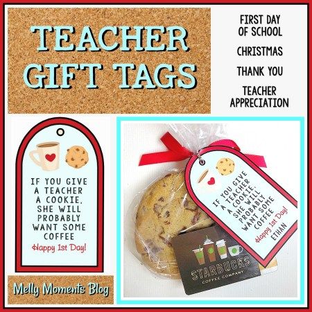 Cookie Coffee, School Christmas Gifts, Room Parent, Coffee Gift Basket, Mouse A Cookie, Teacher Appreciation Printables, Coffee Gifts Card, Teacher Gift Tags, Cookies Theme