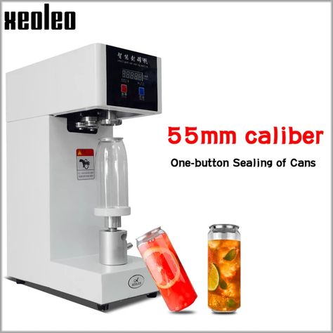 XEOLEO 55mm Cans sealer Drink bottle sealer Beverage seal machine for 330ml/500/650ml PET Milk tea/Coffee Can sealer 220V/110V _ - AliExpress Mobile Juice Bar Design, Coffee Van, Coffee Shop Business, Food Business Ideas, Vacuum Food Sealer, Drinks Packaging Design, Packaging Ideas Business, Kitchen Gadgets Unique, Coffee Shop Design